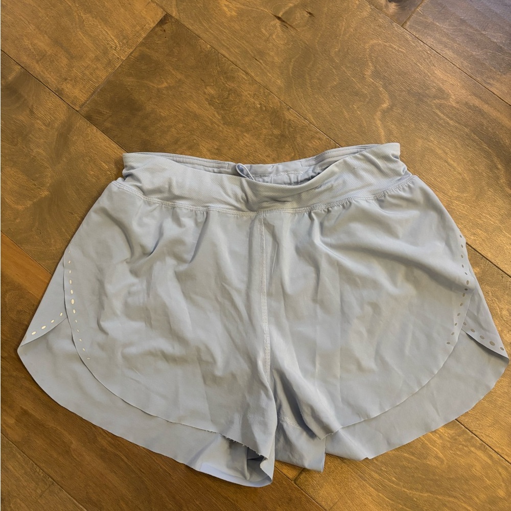 Lululemon Athletica Blue Gray Athletic Shorts Lightweight Moisture-Wicking